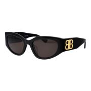 Balenciaga Stiliga solglasögon Bb0324Sk Black, Dam