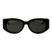 Casablanca Stiliga solglasögon med As23-Ew-020-01W Black, Dam
