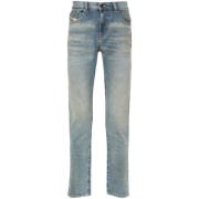 Diesel Slim Cut Blå Denim Jeans Blue, Herr