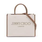 Jimmy Choo Studded Avenue Tote Bag Beige, Dam