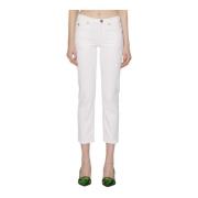 John Richmond Mid-Rise Skinny Jeans White, Dam