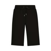 Dolce & Gabbana Logo-Plaque Jersey Shorts Black, Herr