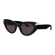 Alexander McQueen Stiliga solglasögon Am0442S Black, Dam