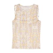 Patrizia Pepe Zebra Print Ärmlös Topp Multicolor, Dam