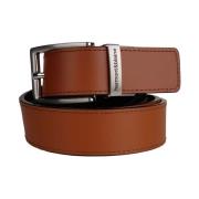 Harmont & Blaine Reversible Leather Belt - Brown Brown, Herr