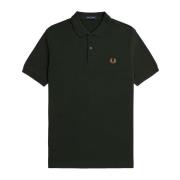 Fred Perry Slim Fit Plain Polo Night Green Green, Herr