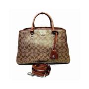 Coach Pre-owned Pre-owned Bomull handvskor Brown, Dam