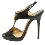 Jimmy Choo Pre-owned Pre-owned Laeder sandaler Black, Dam