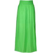 Dante 6 Elegant Maxi Kjol med Sidenslits Green, Dam