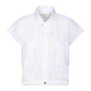 Sacai Vita T-shirts & Polos för kvinnor White, Dam