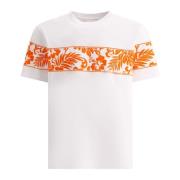 Maison Kitsuné Tropiskt Band T-shirt 100% Bomull White, Herr