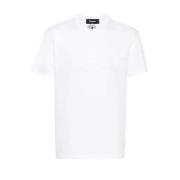 Dsquared2 T-shirt med präglat logotyp - Vit White, Herr