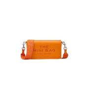 Marc Jacobs Tangerine Läder Mini Crossbody Väska Orange, Dam