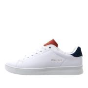 Tommy Hilfiger Läder Sneakers med Logodetaljer White, Herr