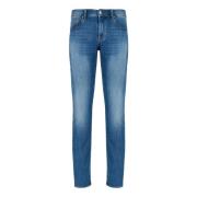 Armani Exchange Slim Indigo Denim Jeans för Män Blue, Herr