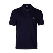 C.p. Company Stretch Piquet Polo Shirt, Klassisk Krage Blue, Herr