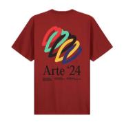 Arte Antwerp Hjärtgrafisk T-shirt Red, Herr