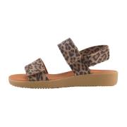 Nature Footwear Leopard Print Karen Sandal Brown, Dam