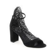 René Caovilla Nät Högklackad Sandal Black, Dam