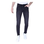 True Rise Snygga Regular Fit Stretch Jeans för män - Dp53 Black, Herr