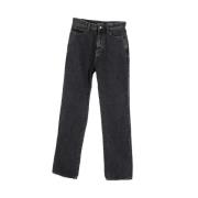 Yves Saint Laurent Vintage Pre-owned Bomull jeans Gray, Dam