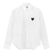 Comme des Garçons Play Classic Heart Shirt White, Dam