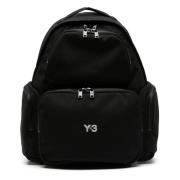 Y-3 Backpacks Black, Dam