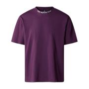 The North Face Lila Bomull Herr T-shirt Vår/Sommar 2024 Purple, Herr