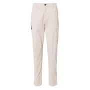 Eleventy Silk Cargo Byxor Beige, Herr