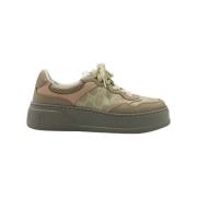 Gucci Vintage Pre-owned Canvas sneakers Beige, Dam