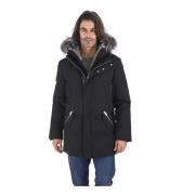 Mackage Svart Edward-X Päls Huva Parka Black, Herr