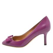 Salvatore Ferragamo Pre-owned Pre-owned Laeder klackskor Purple, Dam