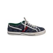 Gucci Vintage Pre-owned Bomull sneakers Blue, Herr