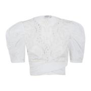 Charo Ruiz Ibiza Vit Topwear Ss24 White, Dam