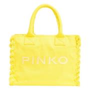 Pinko Strand Shoppingväska Yellow, Dam