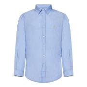 Polo Ralph Lauren Ljusblå Linneskjorta Button-Down Blue, Herr