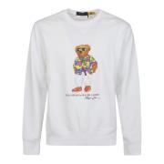 Ralph Lauren Mysig Bear Sweatshirt White, Herr
