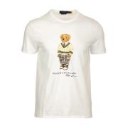 Ralph Lauren Klassisk Bomullst-shirt för Män White, Herr