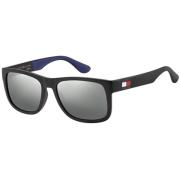 Tommy Hilfiger Svart/Grå Solglasögon TH 1556/S Black, Herr