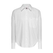 Tommy Hilfiger Klassisk Vit Bomullsskjorta White, Dam