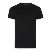 Majestic Filatures Svarta T-shirts & Polos Ss24 Black, Herr