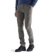 Harmont & Blaine Smal passform bomull chino byxor Gray, Herr