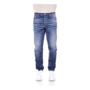 Dondup Denim Jeans med Logo Bakficka Blue, Herr