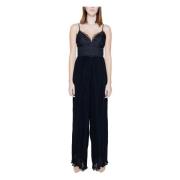 Guess Strappy Sweetheart Neckline Jumpsuit Black, Dam