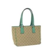 Gucci Vintage Pre-owned Canvas gucci-vskor Beige, Dam