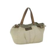 Burberry Vintage Pre-owned Canvas totevskor Beige, Dam