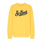 MC2 Saint Barth Solros Gul Crew Neck Sweater Yellow, Herr