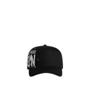 Dsquared2 Icon Splash Baseball Cap Justerbar Bomull Black, Herr