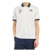 La Martina Polo Shirt Piquet Stretch White, Herr