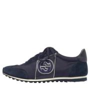 Gucci Vintage Pre-owned Nylon sneakers Blue, Herr
